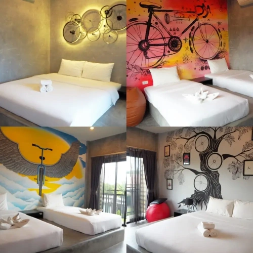 Standard Twin room with balcony and with pool view