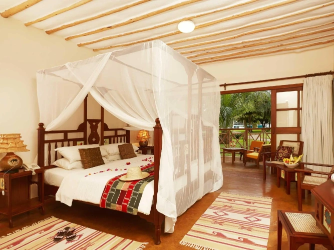 Deluxe Double room with balcony and with garden view