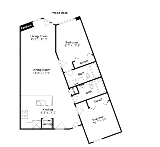 2 Bedrooms Premium room with courtyard view