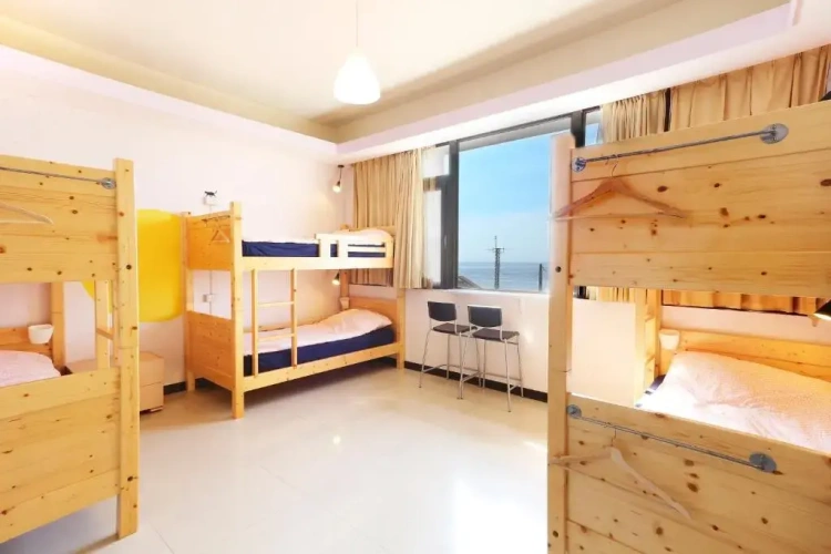 Bed in Dorm (female dorm) with view