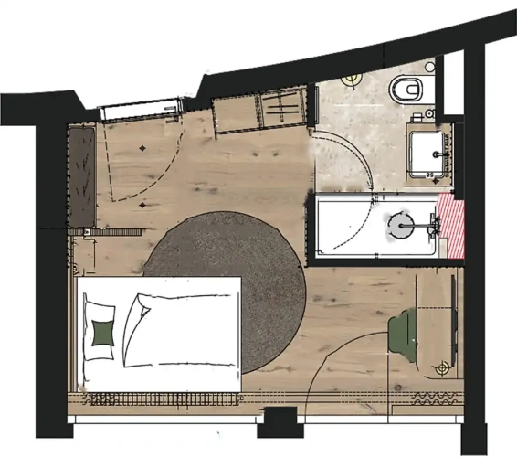 Standard Single room with balcony