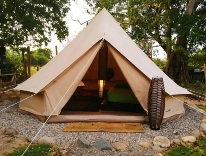 Tent with garden view