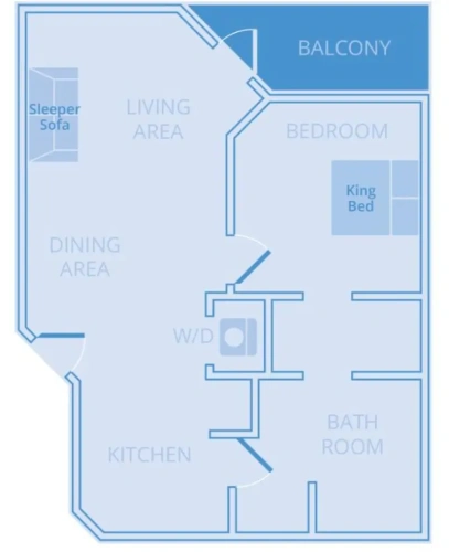1 Bedroom Suite with balcony