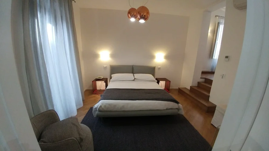 Deluxe Double Penthouse room with balcony and with city view