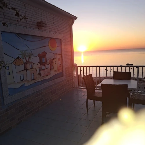 1 Bedroom Standard Quadruple room with balcony and with sea view