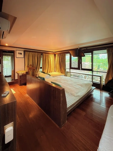Family Villa with land view