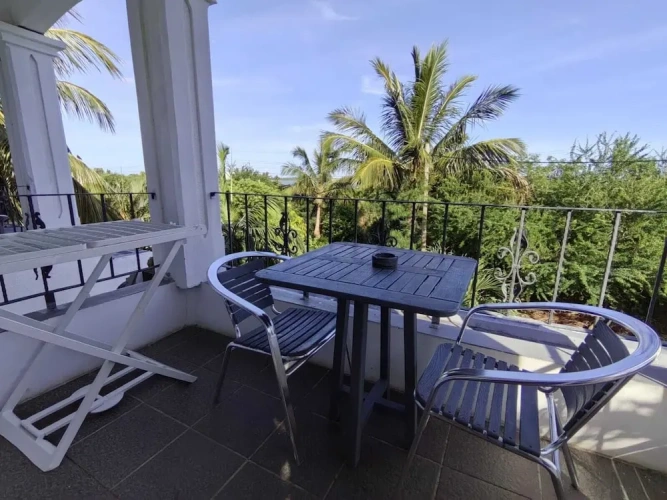 Classic Basement Studio with garden view