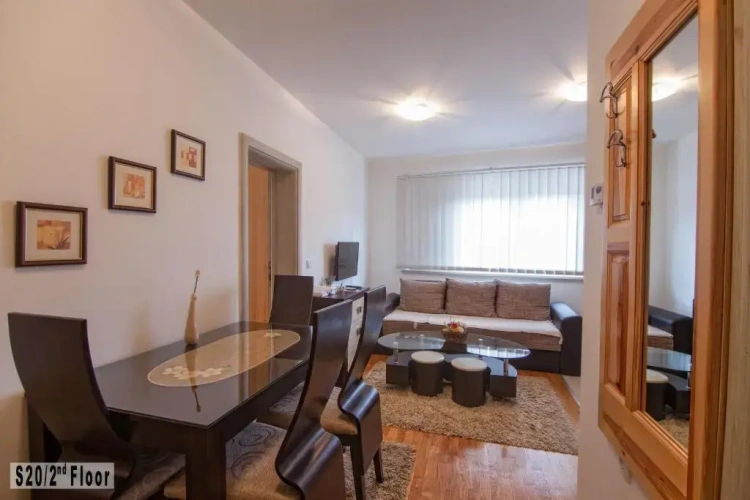 Apartment with balcony and with view
