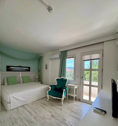 Deluxe Double room with balcony and with garden view