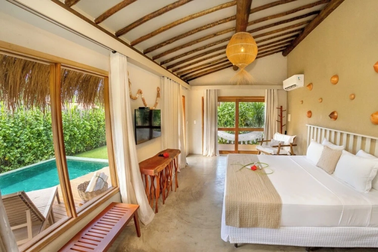 1 Bedroom Bungalow with garden view