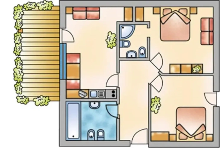 2 Bedrooms Apartment