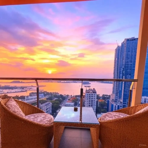 1 Bedroom Luxury Double Junior Suite with balcony and with bay view