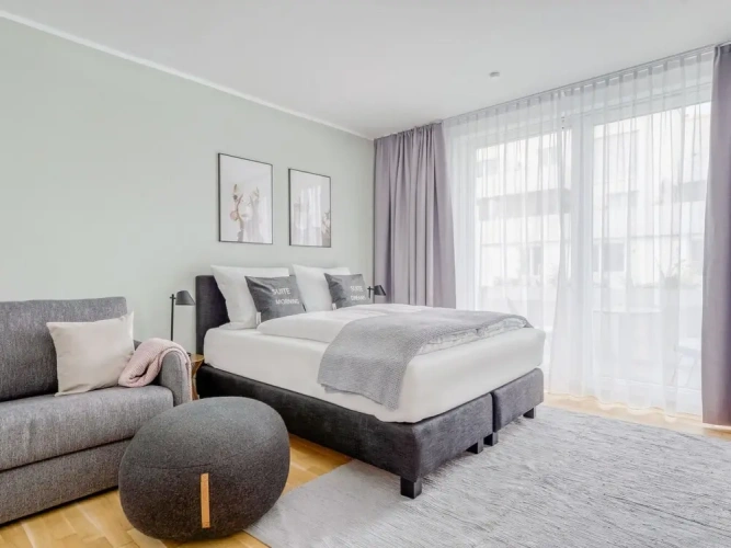 Suite with balcony and with courtyard view
