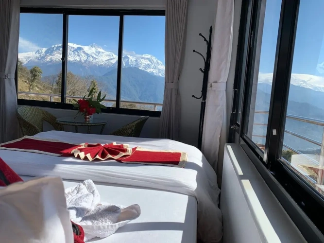 1 Bedroom Deluxe Double room with mountain view