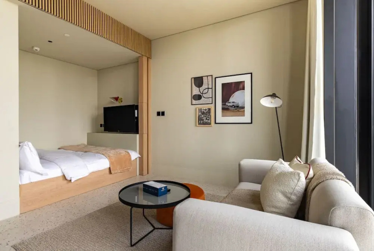 Deluxe Studio With Balcony Full Burj Khalifa View