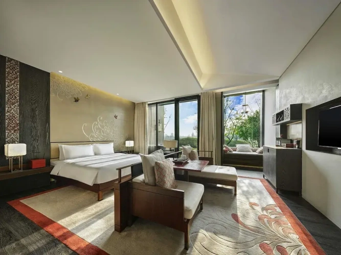 Deluxe Double Club room with balcony and with garden view