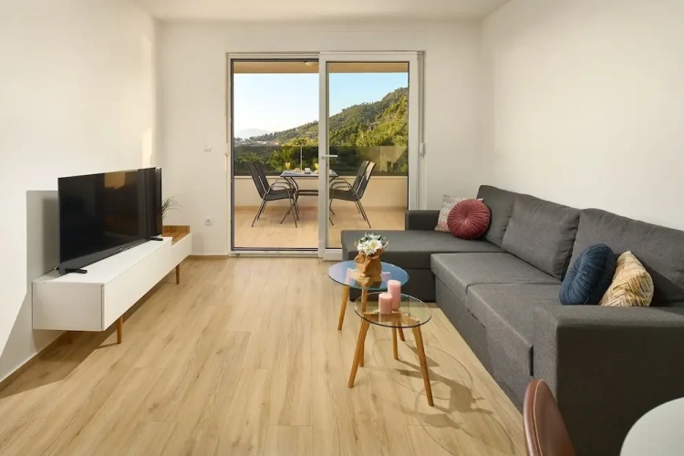 1 Bedroom Apartment with balcony and with partial sea view