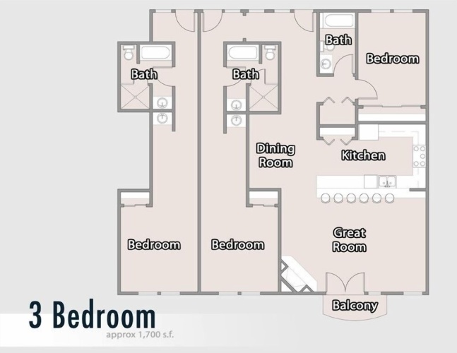 3 Bedrooms Standard room