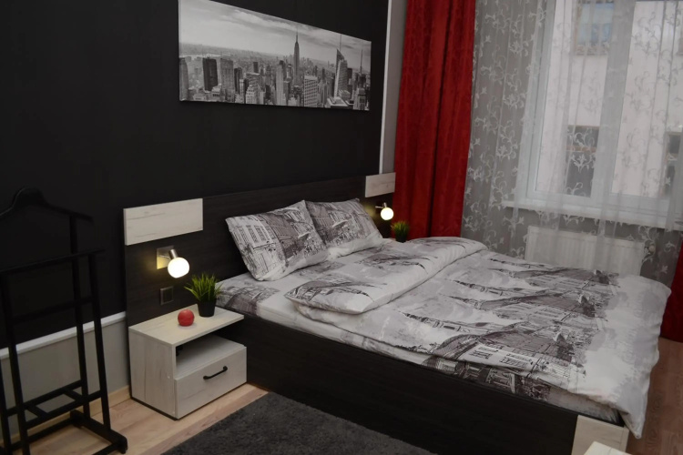 Modern Red Apartment