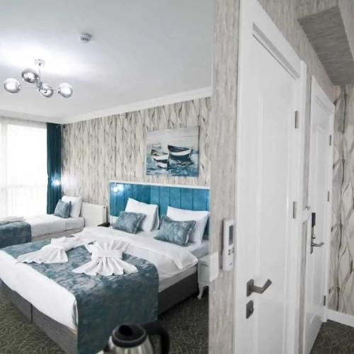 Classic Twin room with balcony and with city view