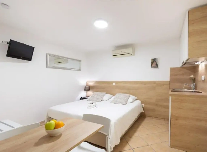 Studio with balcony