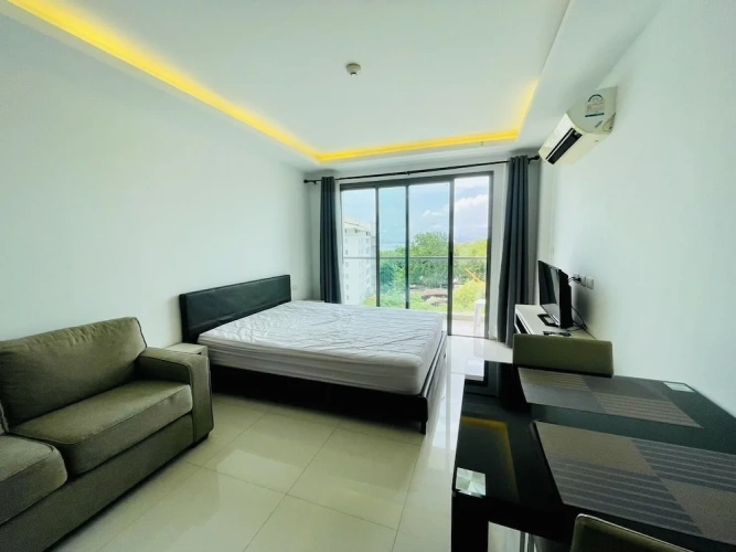 Studio with balcony and with city view