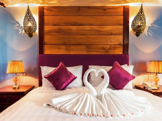 Deluxe Double Suite with pool view