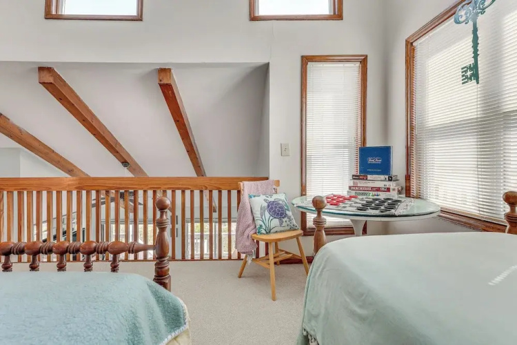 Deck & View: Oceanfront Oasis in Oak Island!