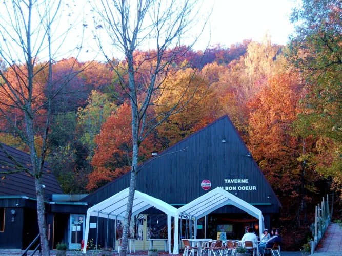 Outside
