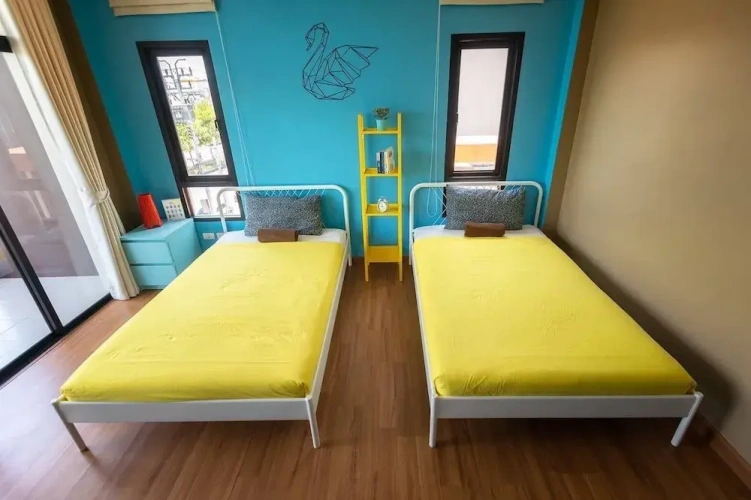 Superior Twin room with balcony and with city view