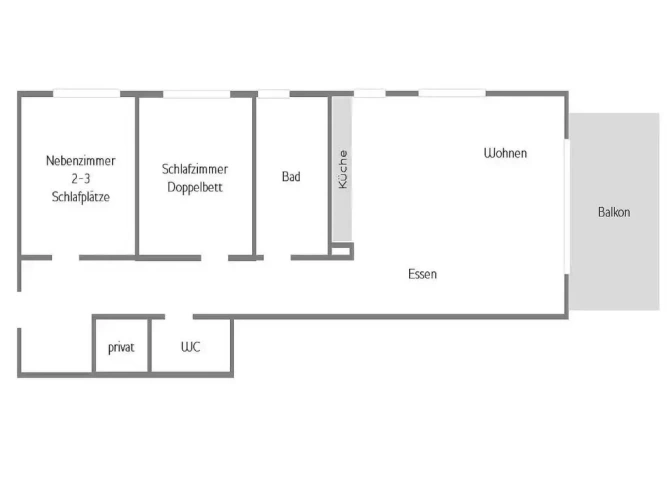 2 Bedrooms Apartment