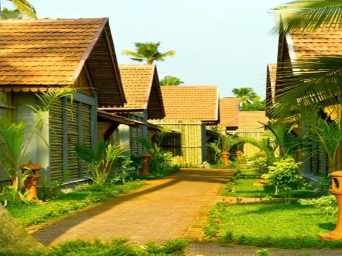 Cottage with garden view