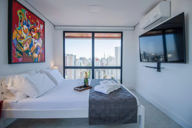 Duplex Em Pinheiros Com Vista Incrível, Piscina, Ac