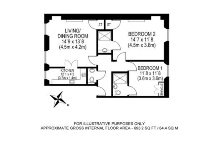 2 Bedrooms Twin Apartment