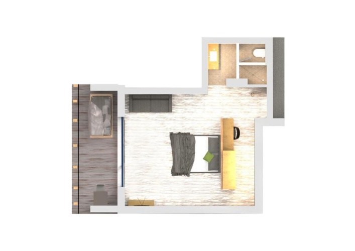 Suite with balcony and with view