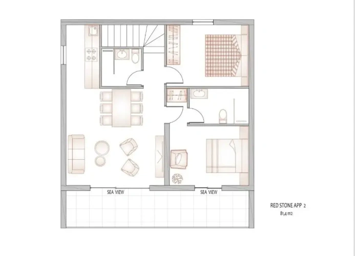 2 Bedrooms Apartment