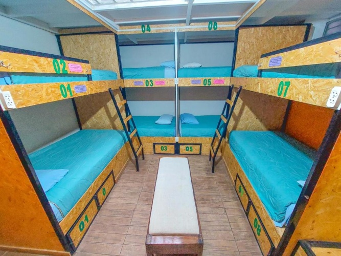 Bed in Dorm with view