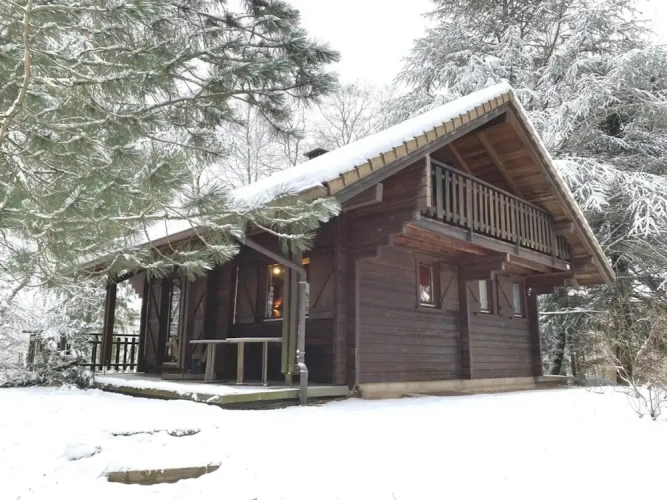 Chalet with balcony
