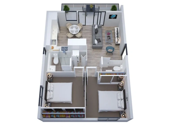 2 Bedrooms Standard Apartment