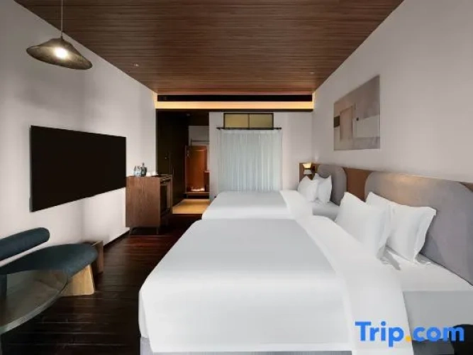 Standard Twin room with balcony and with river view