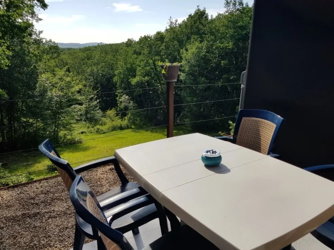 Standard Double room with balcony and with land view