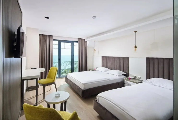 Deluxe Double room with balcony and with sea view