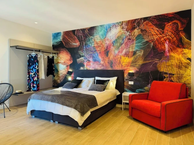 Standard Double room with balcony and with partial sea view