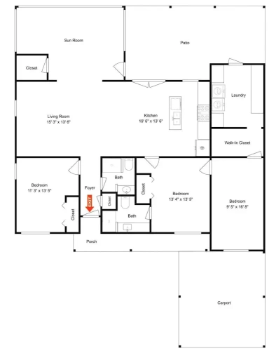 3 Bedrooms Cottage