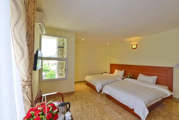 Standard Twin room with balcony and with view