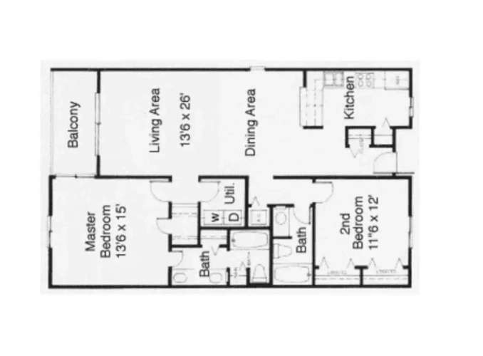2 Bedrooms Apartment