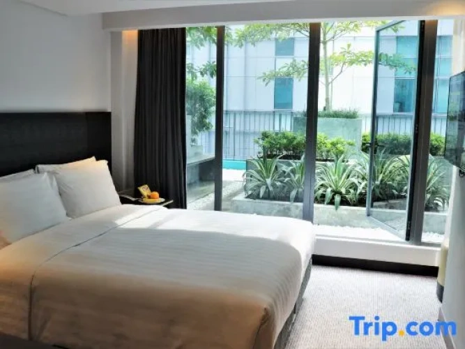 Standard Twin room with balcony and with view