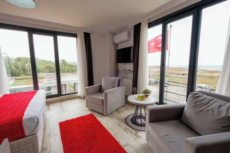 Standard room with balcony and with sea view