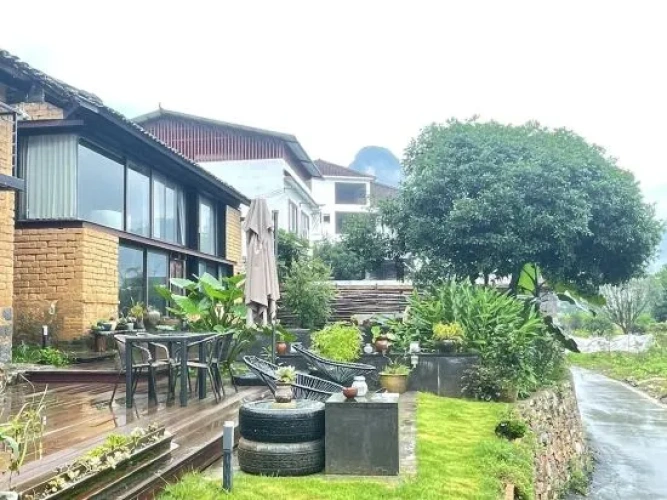 Outside