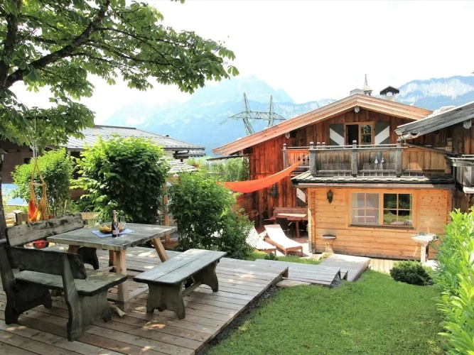 Chalet with balcony